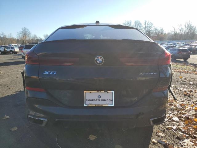 5UX33EX03S9W25691 - 2025 BMW X6 XDRIVE40I BLACK photo 6