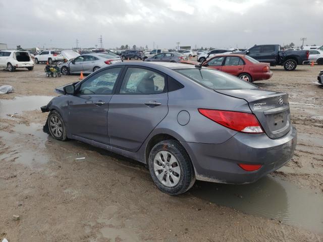 KMHCT4AEXGU012726 - 2016 HYUNDAI ACCENT SE GRAY photo 2