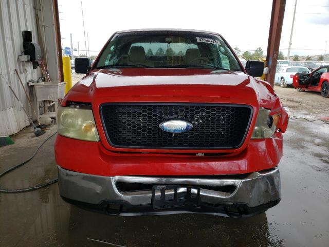 1FTPX14V86FB74331 - 2006 FORD F150 RED photo 5