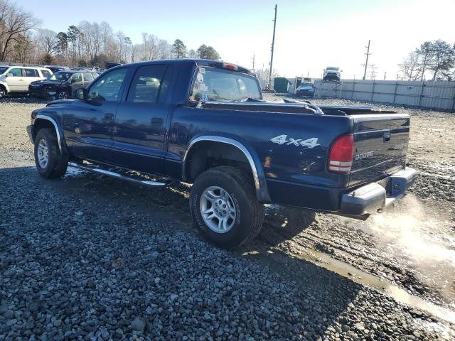 1D7HG38K14S712166 - 2004 DODGE DAKOTA QUAD SPORT BLUE photo 2