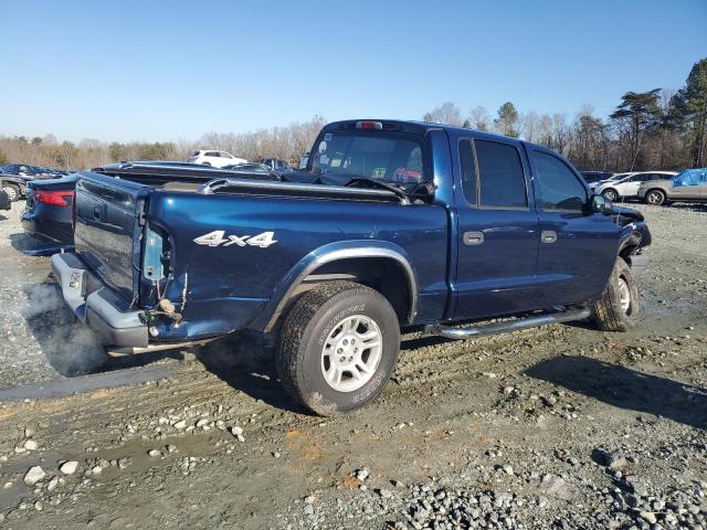 1D7HG38K14S712166 - 2004 DODGE DAKOTA QUAD SPORT BLUE photo 3