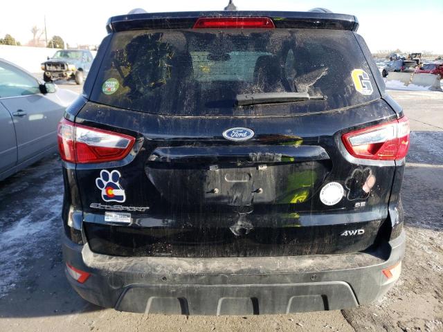 MAJ6S3GL0LC338125 - 2020 FORD ECOSPORT SE BLACK photo 6