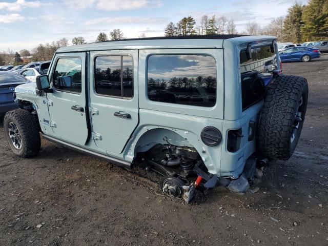 1C4RJXR67RW149617 - 2024 JEEP WRANGLER RUBICON 4XE TURQUOISE photo 2