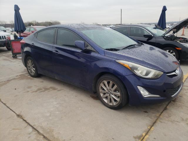 5NPDH4AE5EH513492 - 2014 HYUNDAI ELANTRA SE BLUE photo 4