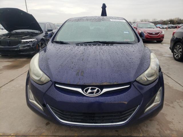 5NPDH4AE5EH513492 - 2014 HYUNDAI ELANTRA SE BLUE photo 5