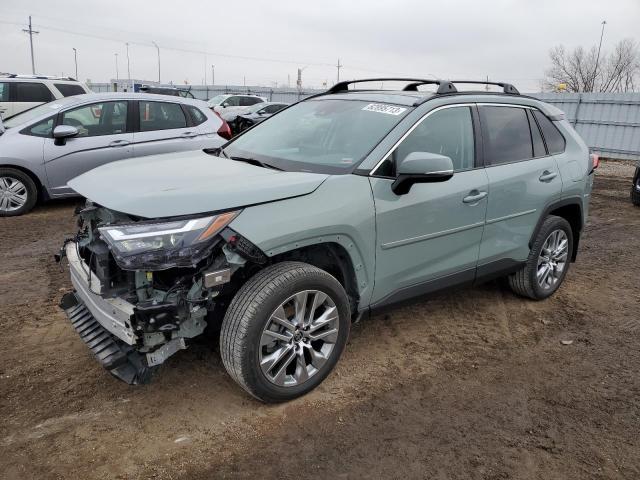 2T3A1RFV6NW276663 - 2022 TOYOTA RAV4 XLE PREMIUM GRAY photo 1