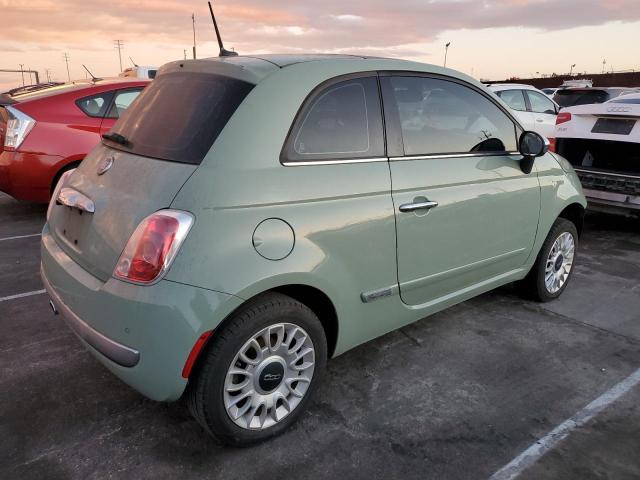 3C3CFFCR3CT128401 - 2012 FIAT 500 LOUNGE GREEN photo 3