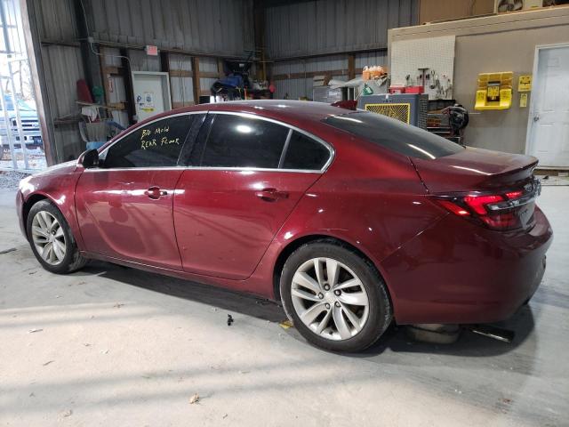 2G4GK5EX5G9149866 - 2016 BUICK REGAL MAROON photo 2