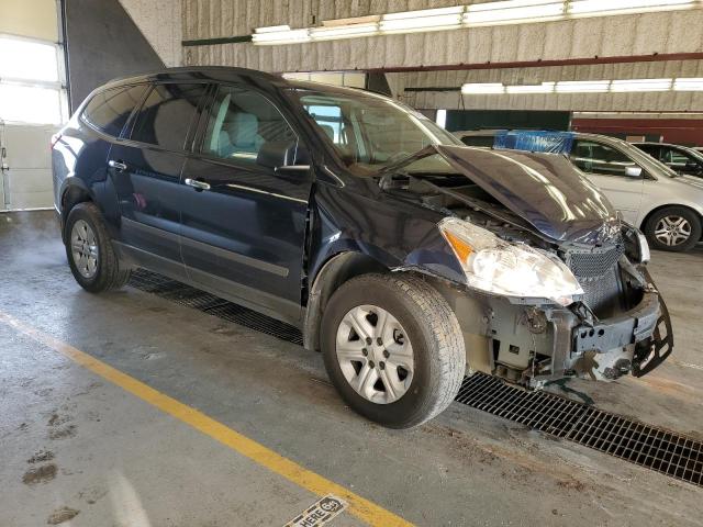 1GNKRFED4BJ231534 - 2011 CHEVROLET TRAVERSE LS BLUE photo 4