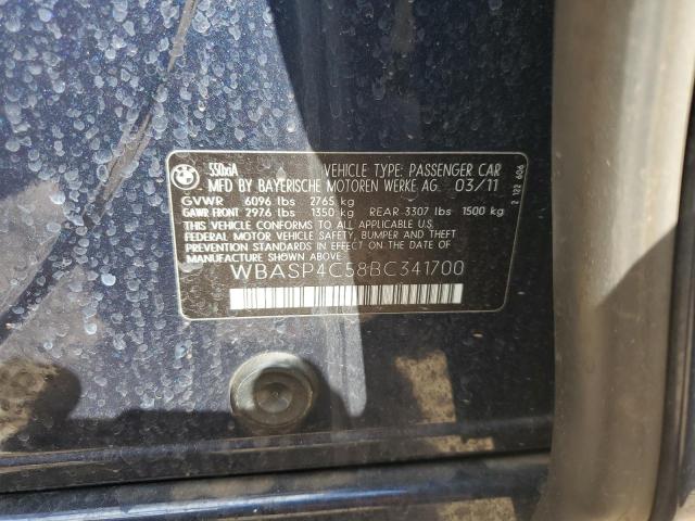 WBASP4C58BC341700 - 2011 BMW 550 XIGT BLUE photo 13