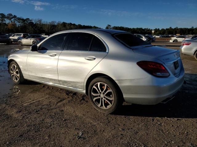 55SWF4KBXFU015631 - 2015 MERCEDES-BENZ C 300 4MATIC SILVER photo 2