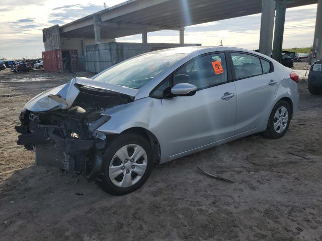 KNAFK4A69G5441862 - 2016 KIA FORTE LX SILVER photo 1