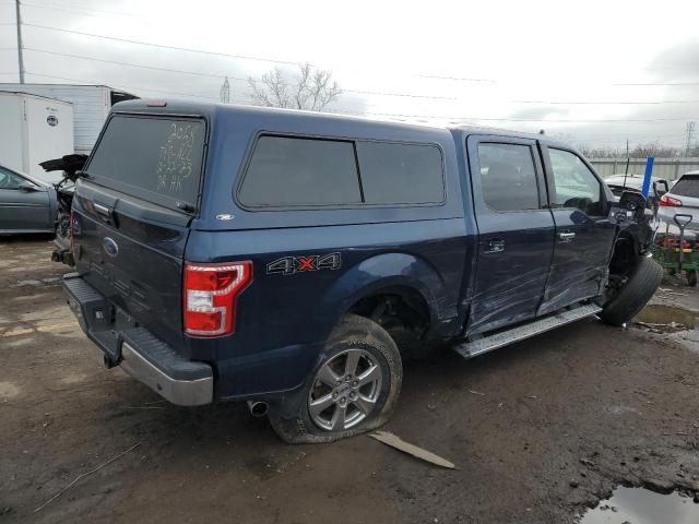 1FTEW1E51KFD17591 - 2019 FORD F150 SUPERCREW BLUE photo 3
