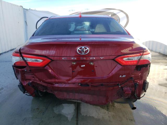 4T1B11HK2KU827944 - 2019 TOYOTA CAMRY L RED photo 6