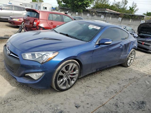 KMHHU6KJ8FU128287 - 2015 HYUNDAI GENESIS CO 3.8L BLUE photo 1