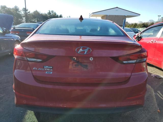 5NPD74LF2HH093607 - 2017 HYUNDAI ELANTRA SE RED photo 6