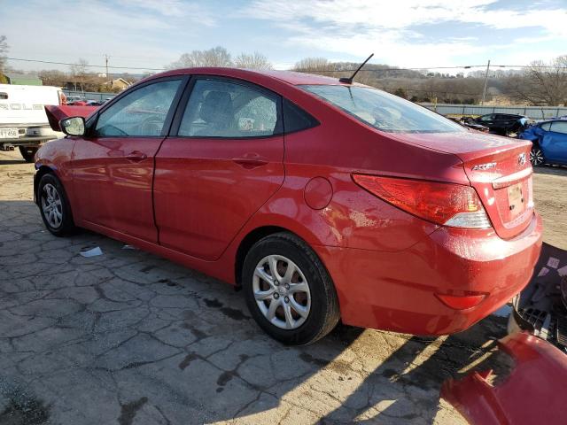 KMHCT4AE5EU725269 - 2014 HYUNDAI ACCENT GLS RED photo 2