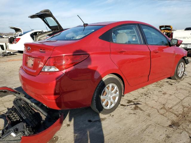 KMHCT4AE5EU725269 - 2014 HYUNDAI ACCENT GLS RED photo 3