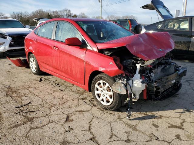 KMHCT4AE5EU725269 - 2014 HYUNDAI ACCENT GLS RED photo 4