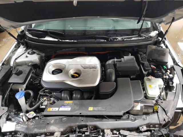 KMHE24L34HA070843 - 2017 HYUNDAI SONATA HYBRID SILVER photo 11