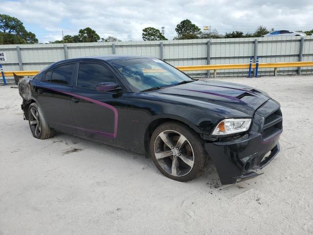 2C3CDXAT7EH245985 - 2014 DODGE CHARGER POLICE BLACK photo 4