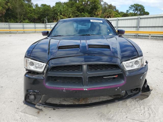 2C3CDXAT7EH245985 - 2014 DODGE CHARGER POLICE BLACK photo 5