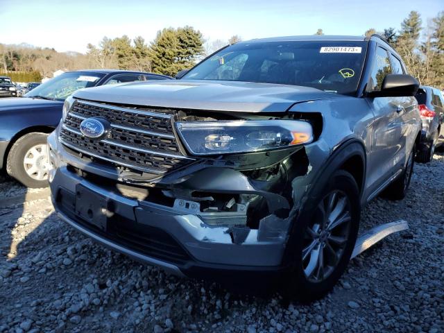 1FMSK8DH3LGA42607 - 2020 FORD EXPLORER XLT SILVER photo 1