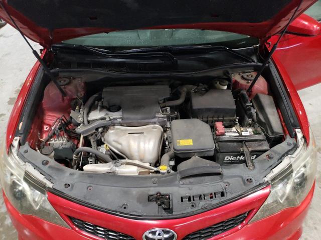 4T1BF1FKXCU632616 - 2012 TOYOTA CAMRY BASE RED photo 11