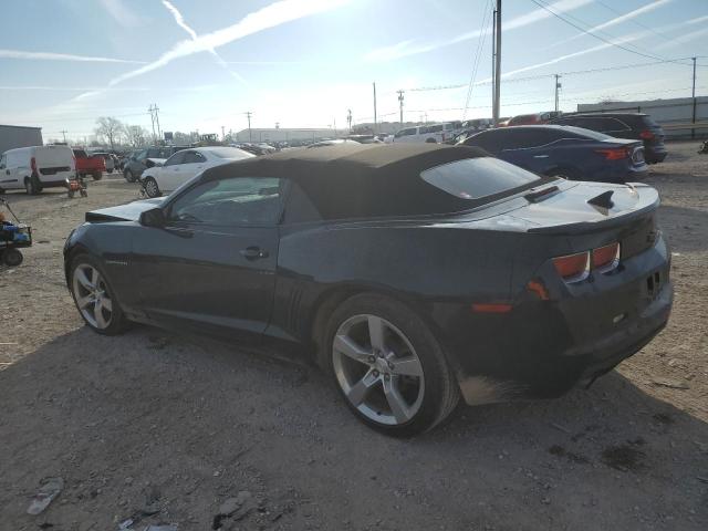 2G1FC3D36D9167684 - 2013 CHEVROLET CAMARO LT BLACK photo 2