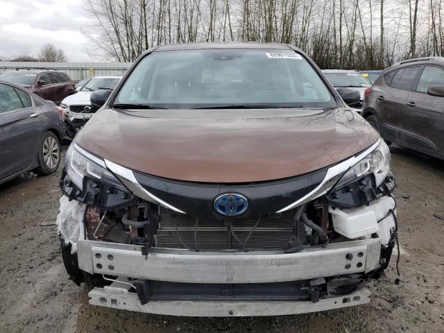 5TDKRKECXNS086516 - 2022 TOYOTA SIENNA LE BROWN photo 5