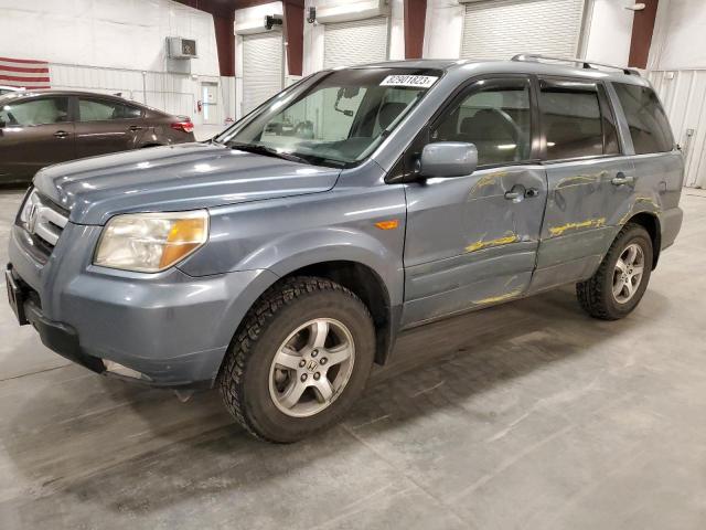 2HKYF184X6H564474 - 2006 HONDA PILOT EX BLUE photo 1