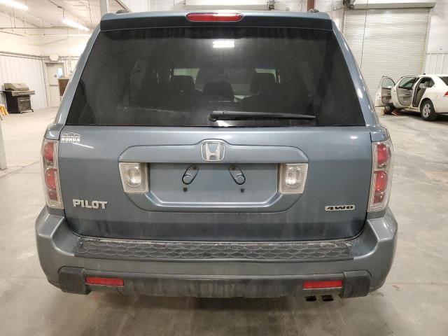 2HKYF184X6H564474 - 2006 HONDA PILOT EX BLUE photo 6