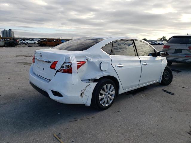 3N1AB7AP0KY286995 - 2019 NISSAN SENTRA S WHITE photo 3