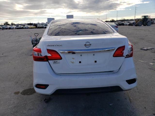 3N1AB7AP0KY286995 - 2019 NISSAN SENTRA S WHITE photo 6