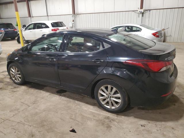 KMHDH4AE0EU121599 - 2014 HYUNDAI ELANTRA SE BLACK photo 2