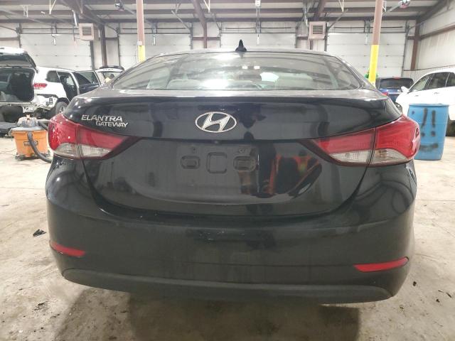 KMHDH4AE0EU121599 - 2014 HYUNDAI ELANTRA SE BLACK photo 6