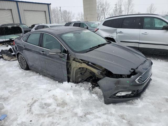 3FA6P0D96HR100796 - 2017 FORD FUSION TITANIUM GRAY photo 4