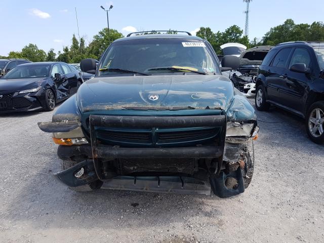 1B4HS28N9YF260878 - 2000 DODGE DURANGO BLUE photo 7