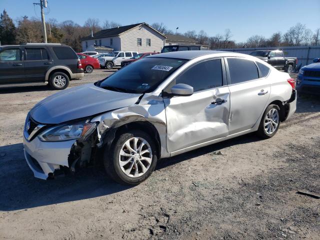 3N1AB7AP9KY417034 - 2019 NISSAN SENTRA S SILVER photo 1