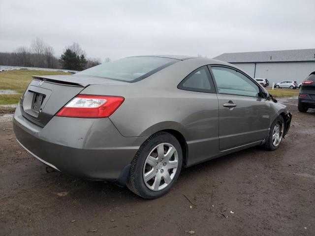 2HGFG12616H571998 - 2006 HONDA CIVIC LX BROWN photo 3