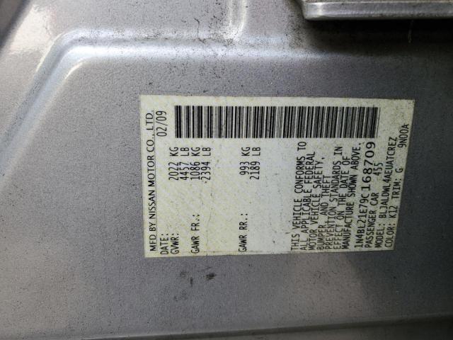 1N4BL21E79C168709 - 2009 NISSAN ALTIMA 3.5SE SILVER photo 12