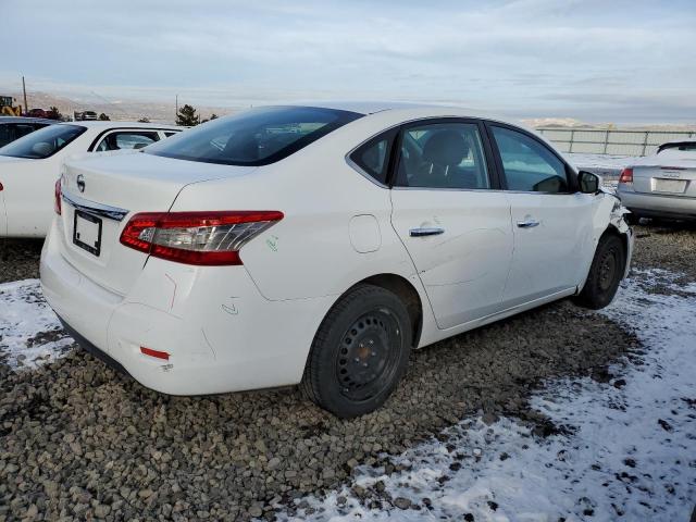 3N1AB7AP4FY347335 - 2015 NISSAN SENTRA S WHITE photo 3