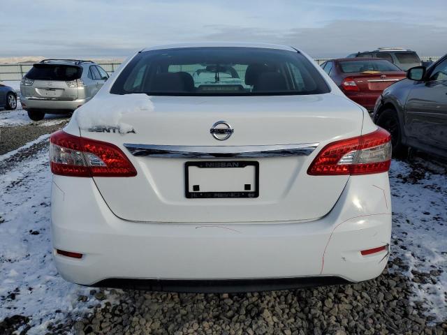 3N1AB7AP4FY347335 - 2015 NISSAN SENTRA S WHITE photo 6