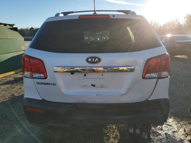 5XYKT4A68DG333749 - 2013 KIA SORENTO LX WHITE photo 6