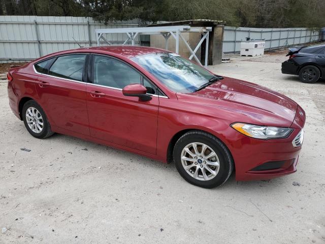 3FA6P0G72JR157478 - 2018 FORD FUSION S BURGUNDY photo 4