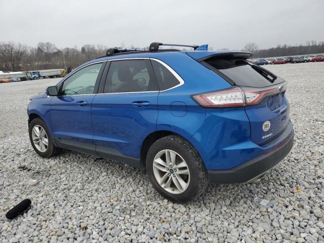 2FMPK3J90JBB53867 - 2018 FORD EDGE SEL BLUE photo 2