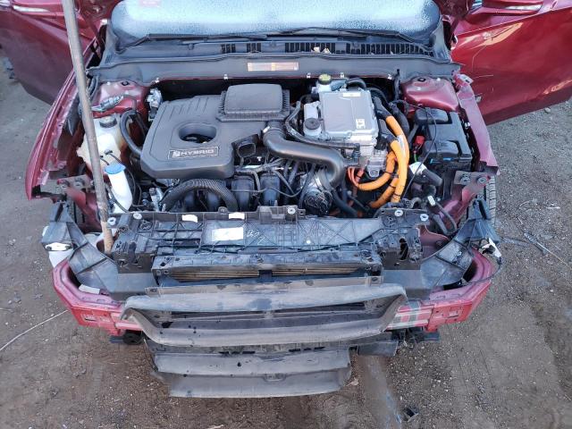 3FA6P0RUXKR272902 - 2019 FORD FUSION TITANIUM RED photo 11