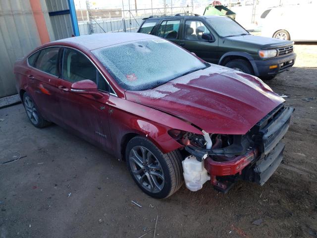 3FA6P0RUXKR272902 - 2019 FORD FUSION TITANIUM RED photo 4