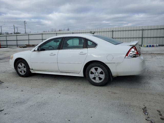 2G1WB5EK3A1159511 - 2010 CHEVROLET IMPALA LT WHITE photo 2