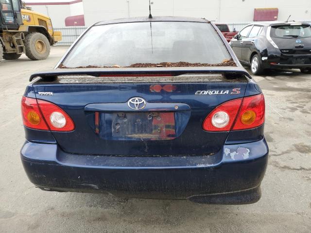 1NXBR32E93Z025271 - 2003 TOYOTA COROLLA CE BLUE photo 6